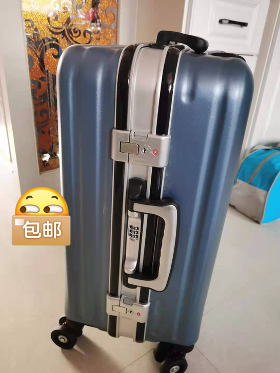 袋鼠正品行李箱旅行箱铝框拉杆箱登机箱商务行...
