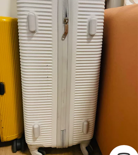 日本NITORI尼达利 横条旅行箱 灰色 ...