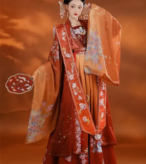 裳云兮-清平乐宋制霞帔汉服女正品原创对襟长...