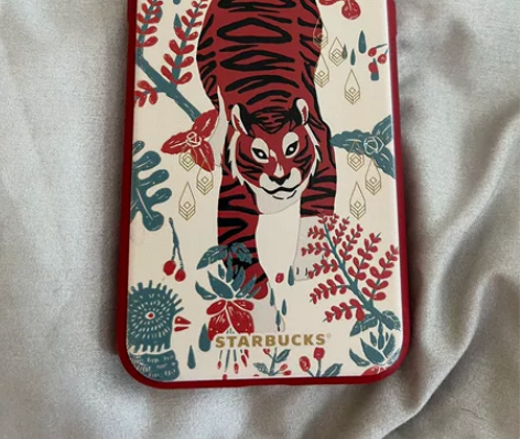 闲置星巴克虎年限定IphoneX手机壳 感...