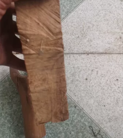 多年的老槐木是干料。弹弓弓坯，到家可以用的...