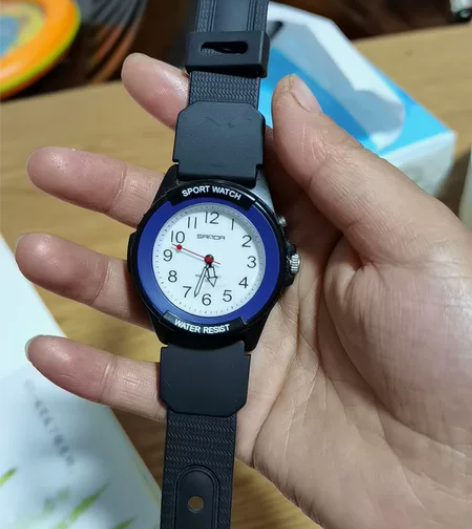 手表男童女童指针数字考试用防摔防水夜光简约...