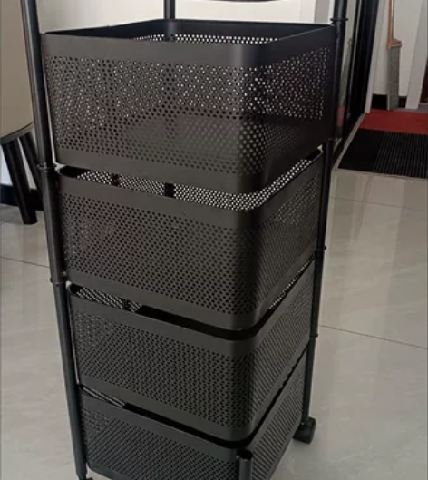 厨房 客厅 卧室   置物架 可旋转菜篮子...