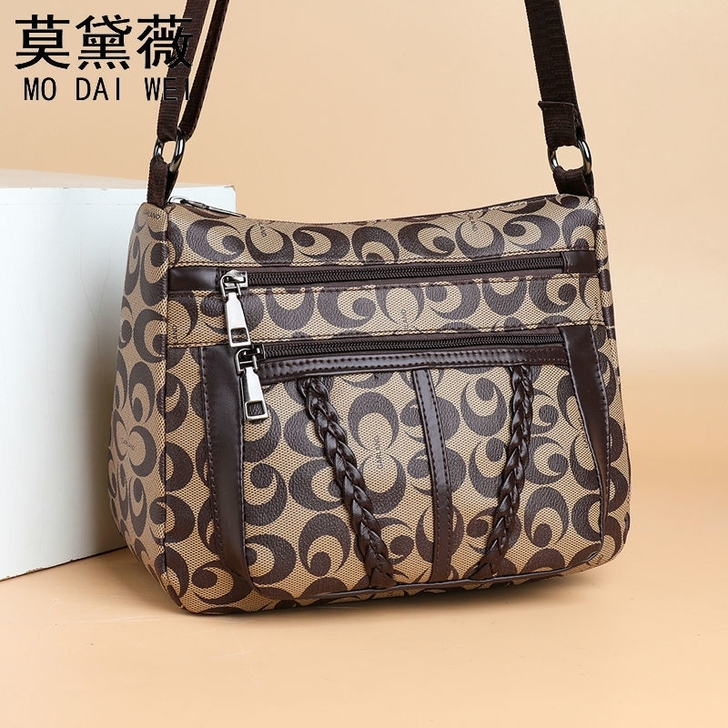 出口订单取消清仓处理真皮质感包包新款女简约...