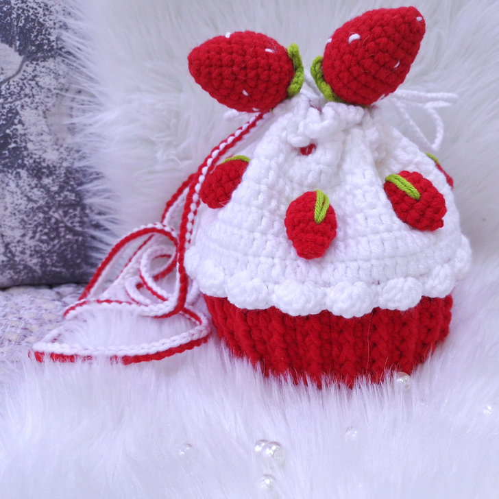 有你喜欢的包吗？手工编织包草莓蛋糕包手织包...