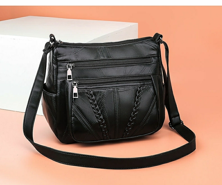 【羊皮质感】软皮女士小包包女单肩包百搭时尚...