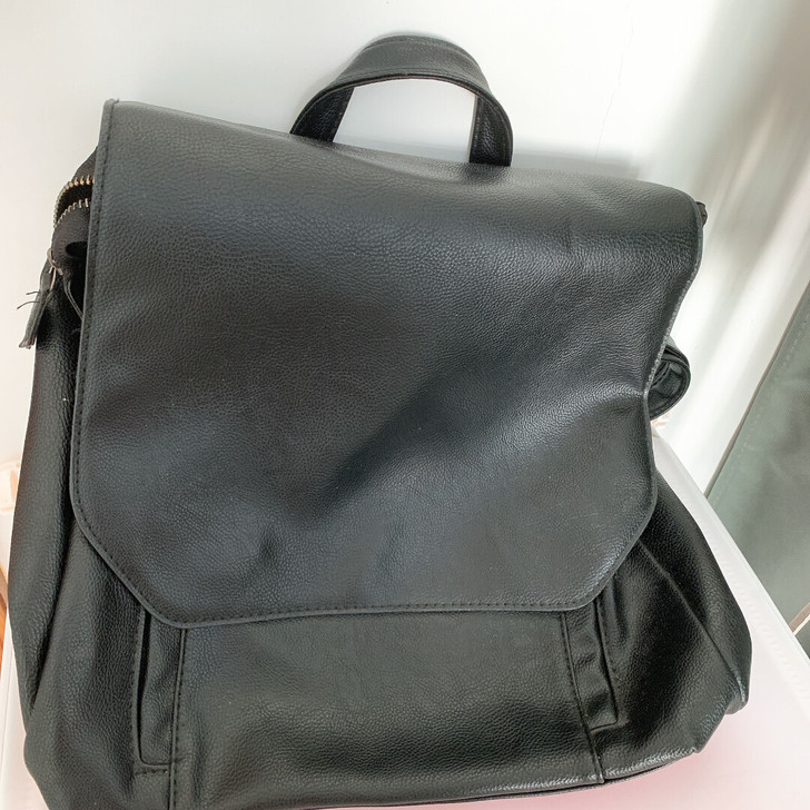 韩剧同款pu皮双肩背包