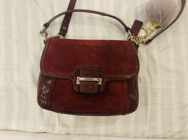 coach 斜挎包 vintage 磨毛+...