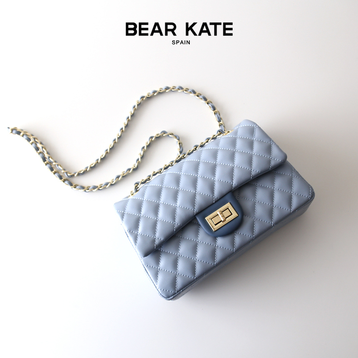 bearkate菱格链条包2018新款百搭...