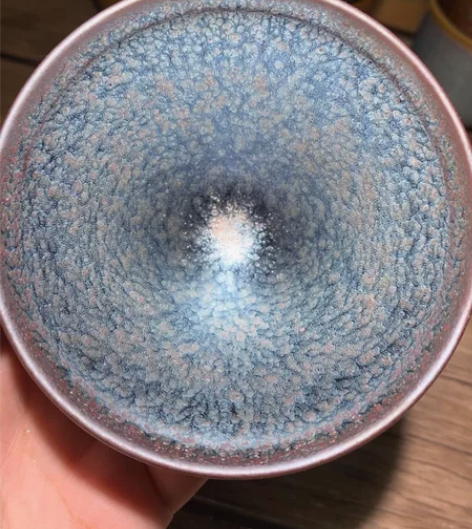 建盏泰斗李振贵星空建阳建盏油滴纯手工茶杯功...