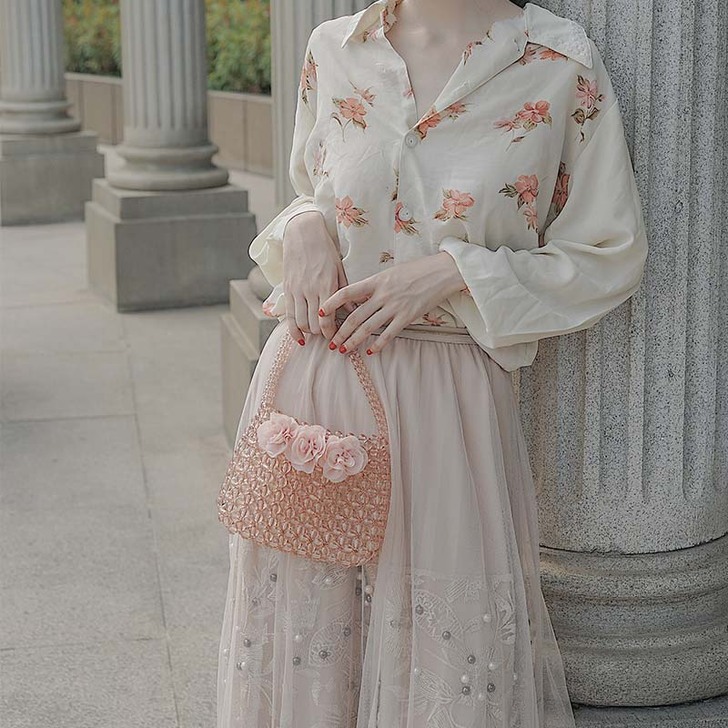 原创复古vintage亚克力晚宴包手提包蕾...