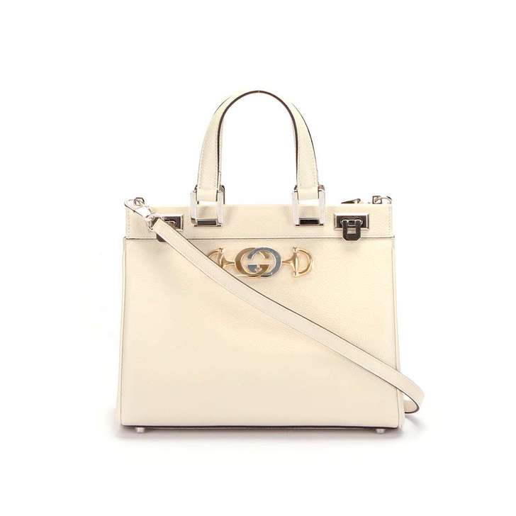 【准新】古奇 Zumi金银双G马衔扣2wa...