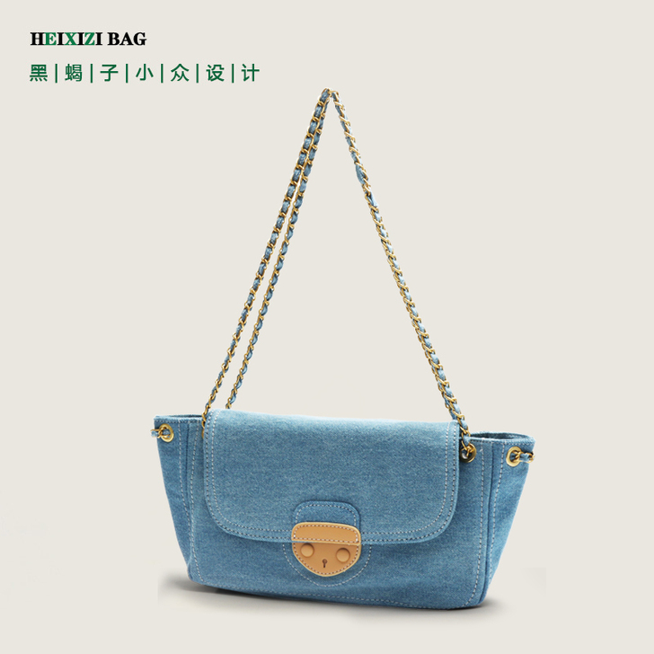 黑蝎子 女士包 天蓝色