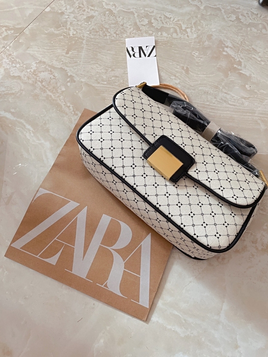 ZARA HOME 新款 女包 拼色几何形...