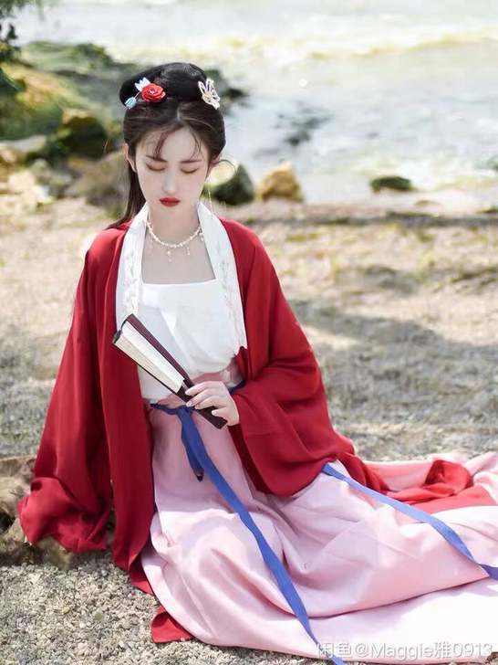 东月棠【清风笺】原创宋制汉服三件套，全新，...