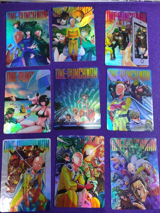 一拳超人卡牌动漫手绘闪卡琦玉老师闪卡地狱吹...