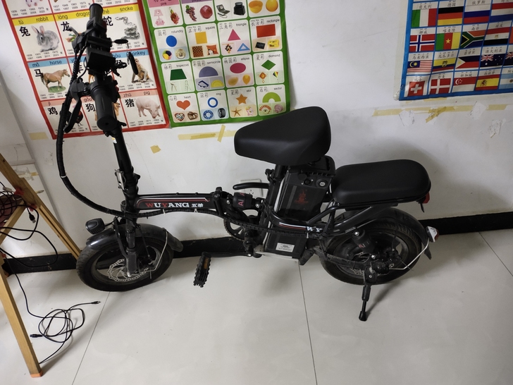 出售,五羊电动折叠电动车,电池48v,30...