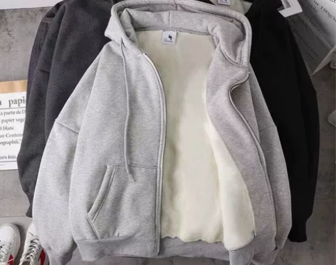 【清仓处理】秋冬季开身卫衣男士加绒休闲拉链...