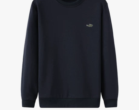 【年货价】鳄鱼2021新款纯色加绒卫衣男圆...