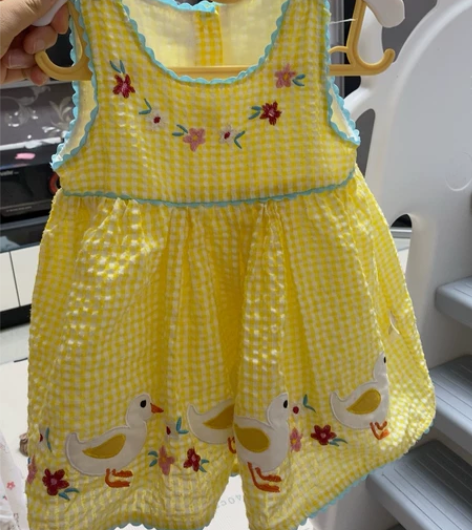 田园风泡泡纱裙子,80尺码小裙子,6元出,...