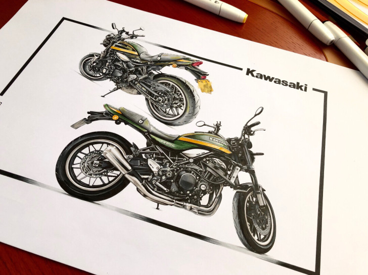 手绘汽车##amp；middot；kawa...