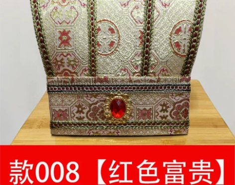 古代男汉服丞相帽三国头饰古装道具舞台诸葛亮...