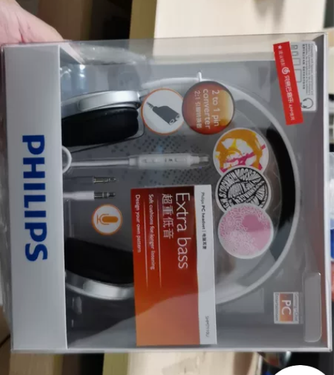 飞利浦（PHILIPS）头戴式耳机有线耳机...