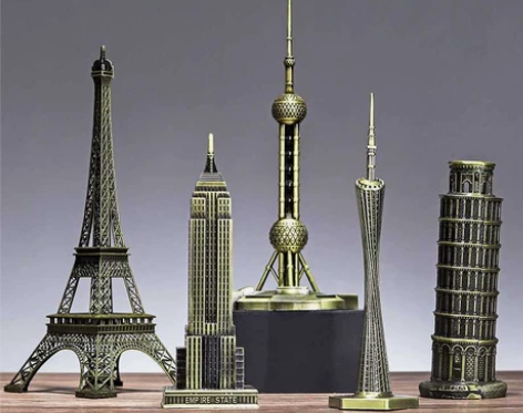 世界地标建筑摆件知名地标模型东方明珠广州塔...