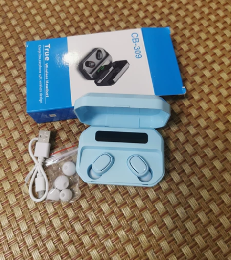 清仓蓝牙耳机带显示屏 蓝色，粉色，白色如图