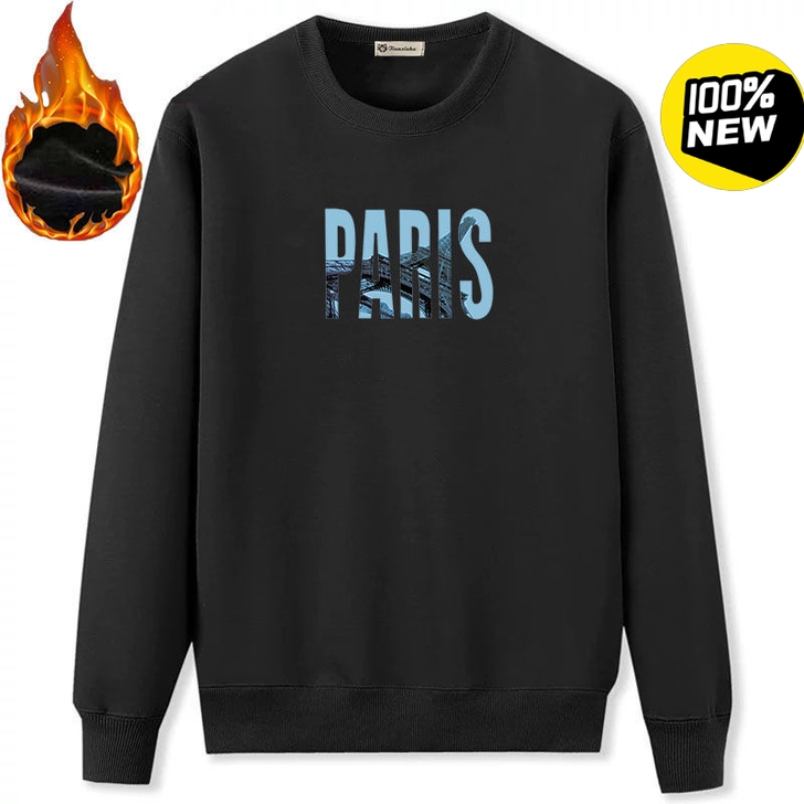 特价清仓 秋冬男士加绒加厚长袖宽松圆领套头...