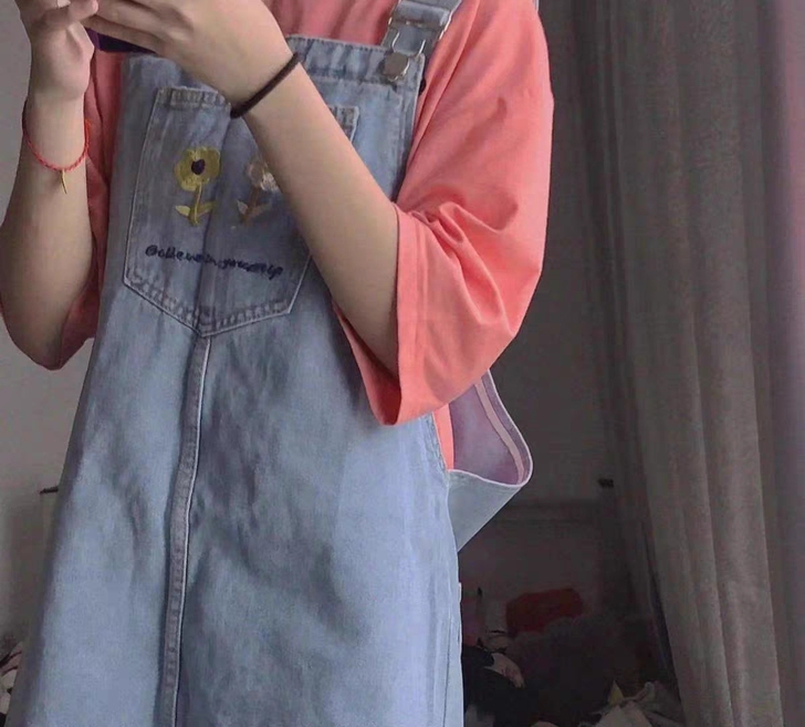 小个子显高背带裙 八成新 半包邮