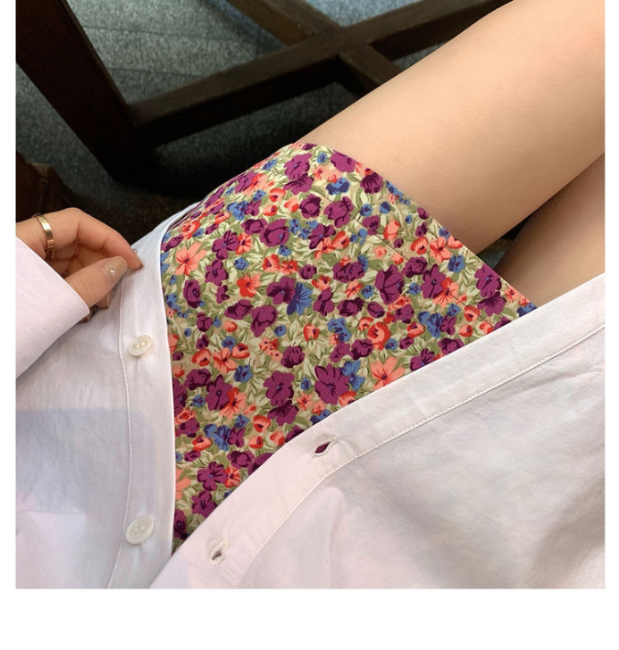 防走光短裙网红高腰显瘦a字碎花包臀裙女半身...