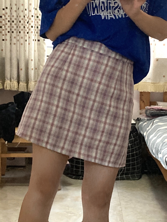 【包邮】夏季格子短裙女 半身显瘦时尚 百搭...
