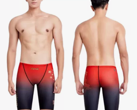 洲克新品男士五分游泳裤平角专业比赛速干运动...