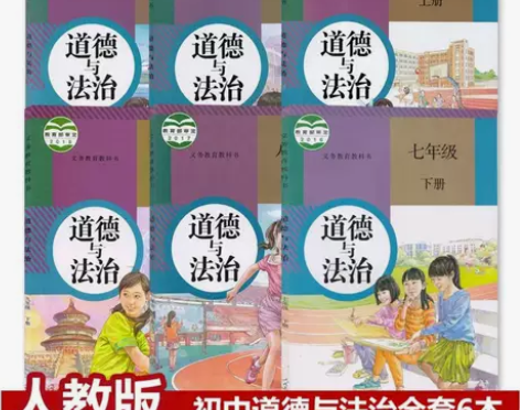 二手人教版初中七八九789年级道德与法治政...