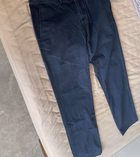 Polo最经典休闲裤，藏蓝色，全棉，面料中...