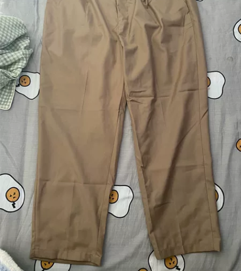 VMCL 日系基础款修身收脚考究九分西裤男...