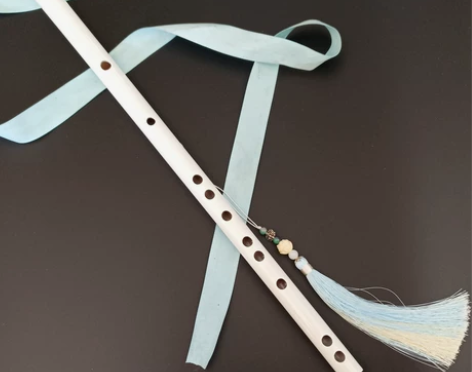 ?白笛子零基础儿童魔道古风刻字初学横笛顾昀...