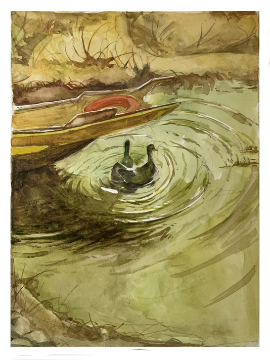 【水彩作品帮画】