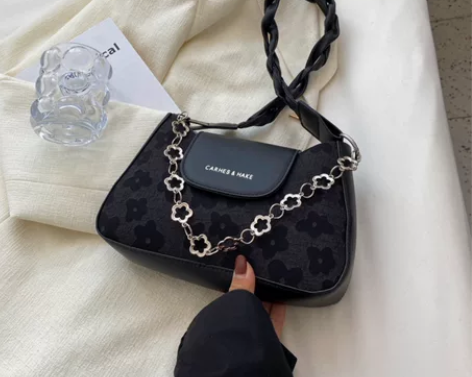 网红复古包包女士2022新款时尚潮流休闲斜...