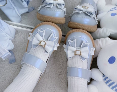 日系小皮鞋女圆头可爱学生软妹制服jk大头娃...