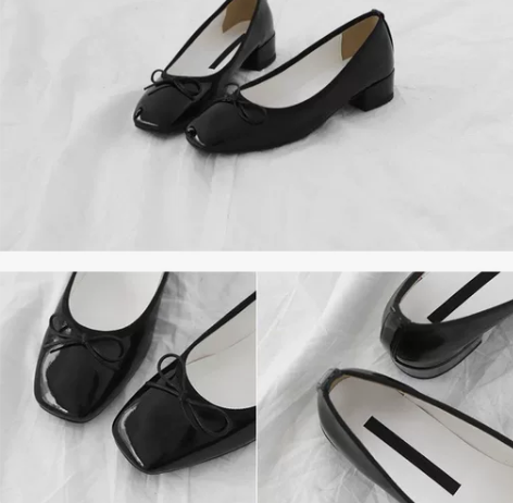 韩国东大门复古粗跟单鞋女百搭2020新款c...