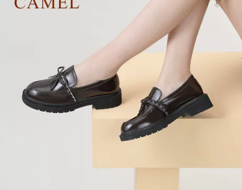 【Camel骆驼】女鞋 2021春季小皮鞋...