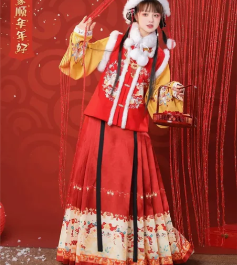 清理汉服  裳云兮 福虎呈祥S码  大全套...