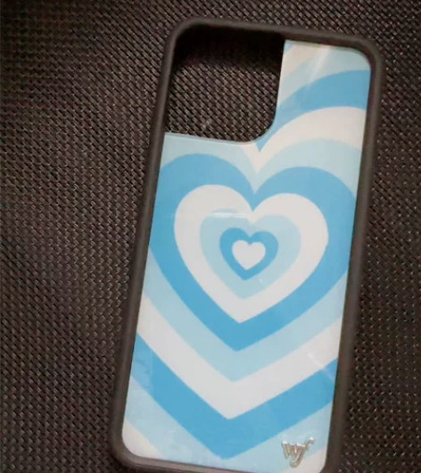 wildflower 蓝色爱心 手机壳 1...