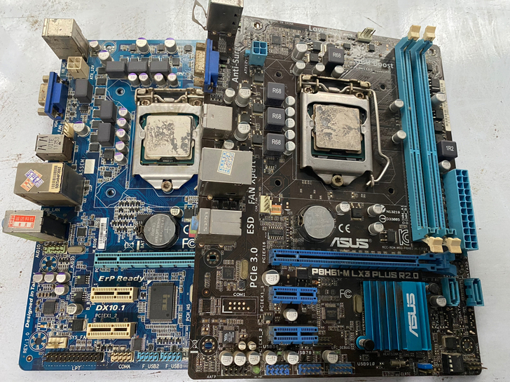 华硕h61技嘉h61主板能开机华硕进系统什...