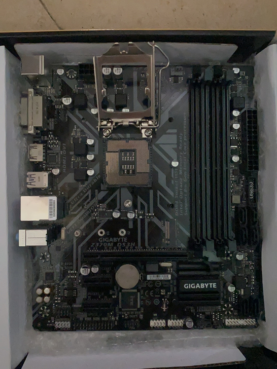 技嘉z370m ds3h 中板 带箱说 要...