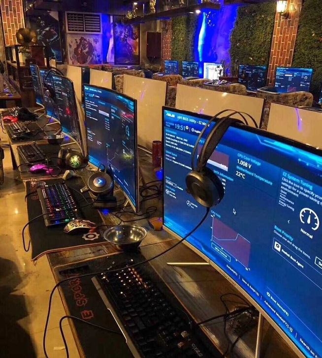 1060显卡网吧整机组装台式二手电脑全套家...