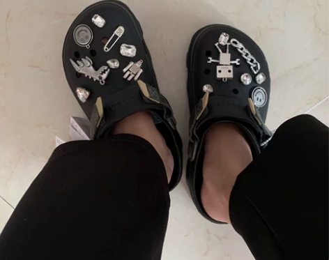 Crocs卡骆驰特林洞洞鞋鞋花鞋扣金属机器...