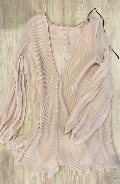 zara 连体裤裸粉色两面穿